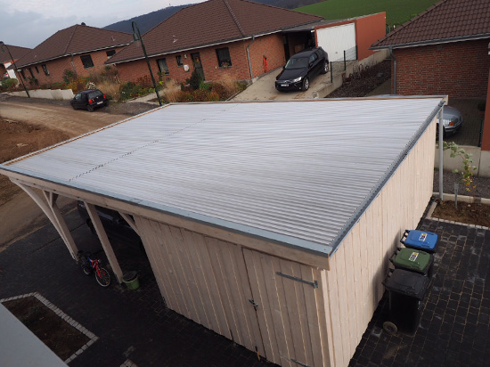 Komplettanlagen Heimwerker Fichte Carport 310x900cm 3x9m Mit Abstellraum In Kiefer Larche Vom Hersteller